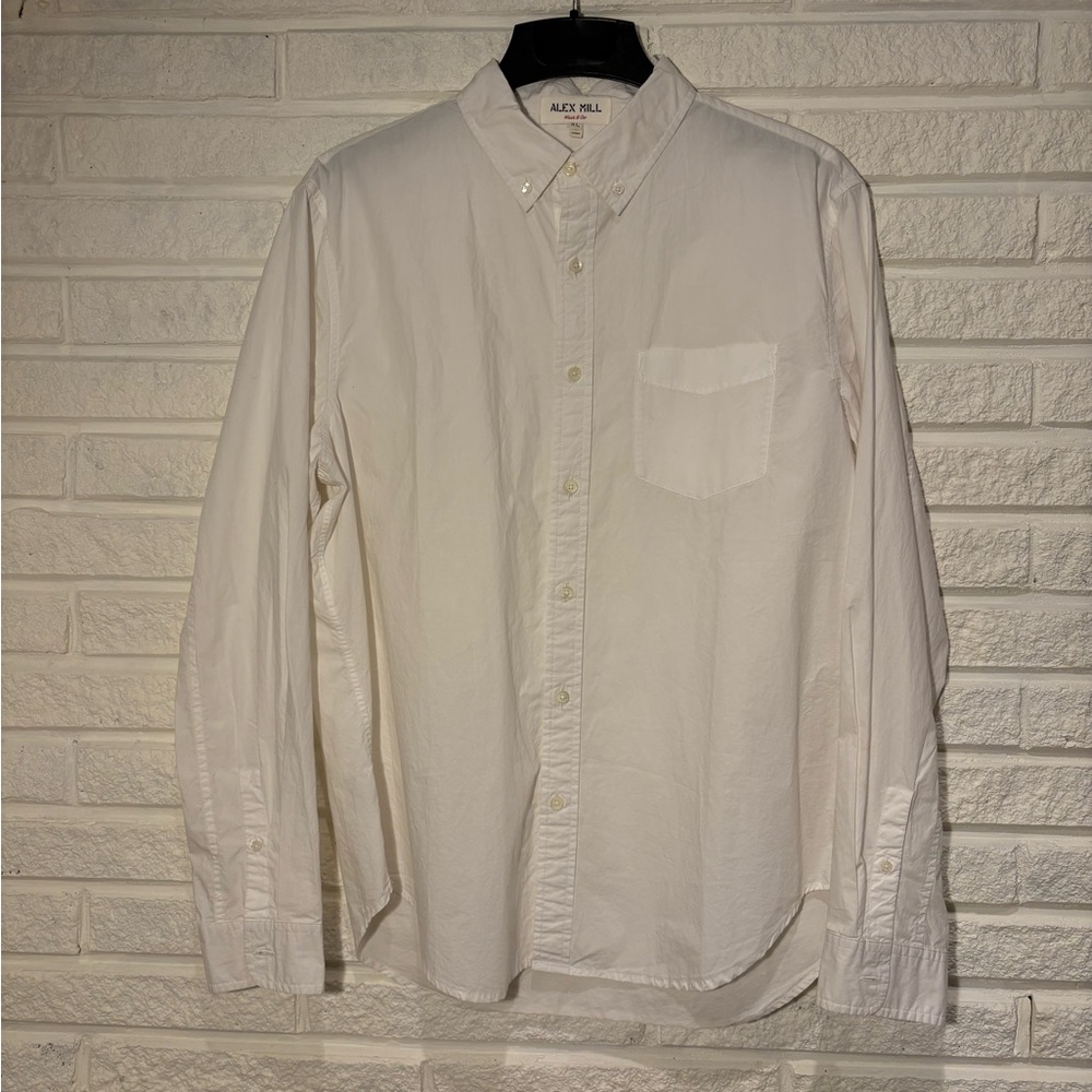 Alex Mill BUNDLE White & Navy Casual Button Down Shirt